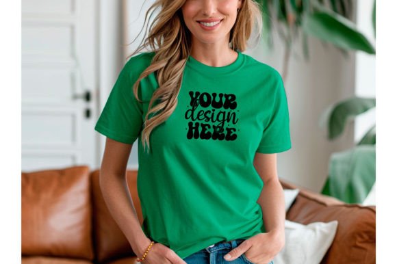 Bella Canvas 3001 Female T-shirt Mockup: Graphics & T-Shirts