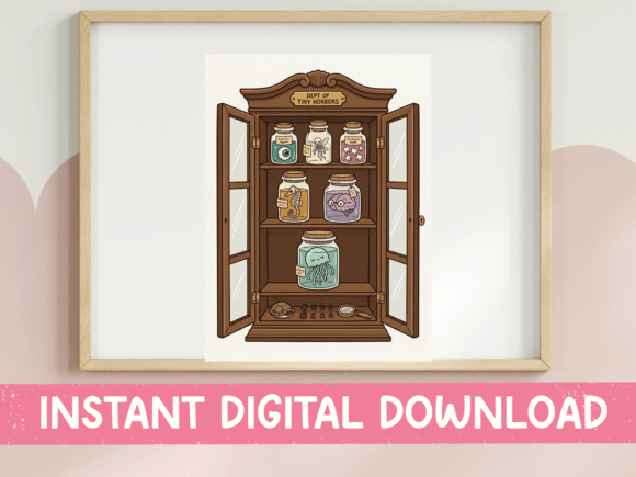 Curiosity Cabinet Graphics for T-Shirt Designs