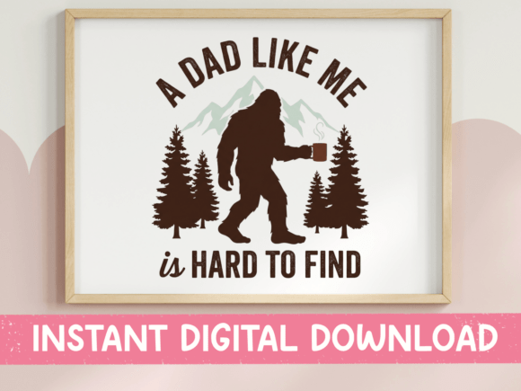 Dad Hard to Find SVG PNG Footprint: Graphics for T-Shirt Designs