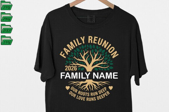 Family Reunion T-shirt SVG: Graphics for Crafts & Digital Sellers