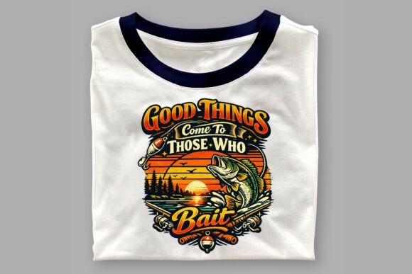 Fishing T-Shirt Designs SVG Bundle.Vo-27: Graphics for Crafts & Content