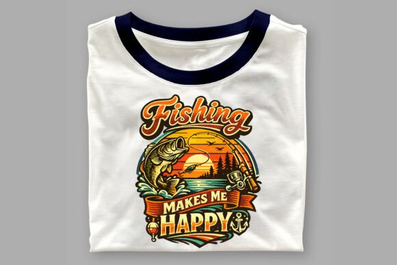 Fishing T-Shirt Designs SVG Bundle.Vo-34 — Graphics for Crafts