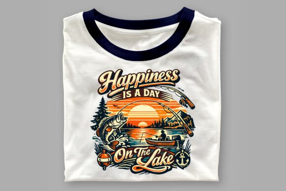 Fishing T-Shirt Designs SVG Bundle.Vo-35: Graphics for Crafts & Content
