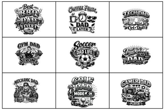 Happy Fathers Day SVG Bundle.V-05 — Graphics for Crafts