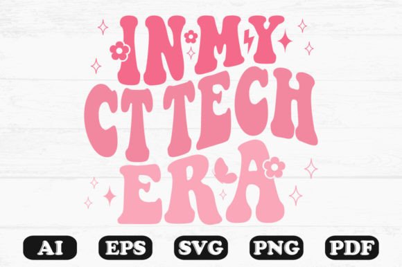 In My CT Tech Era Retro Wavy SVG Graphics for Crafts