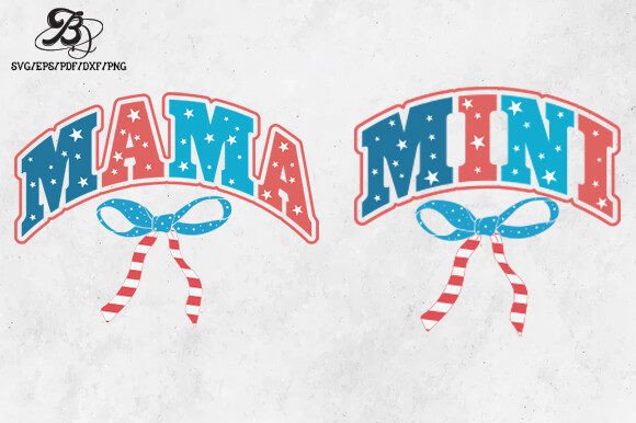 Mama Mini Coquette 4th July Graphics & T-Shirt Designs