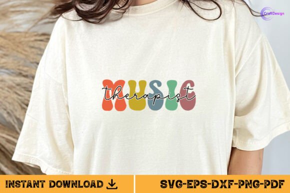 Music Therapist Retro SVG PNG Graphics for Crafts