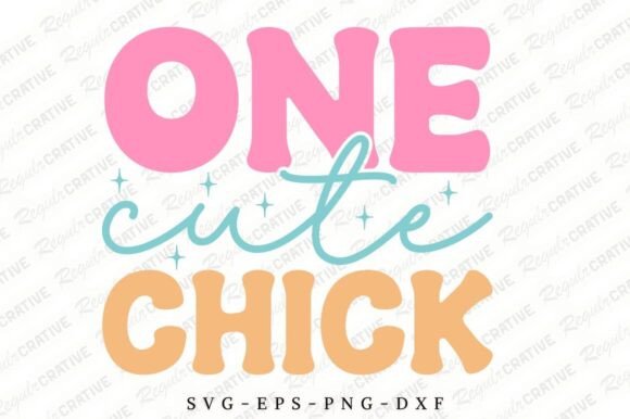 One Cute Chick SVG: Easter T-Shirt Design for Crafts & Graphics