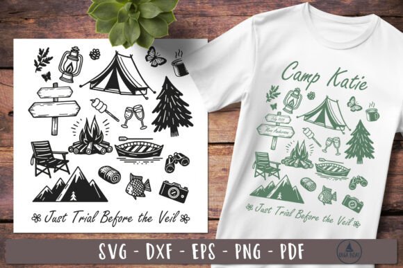 Personalized Camping T Shirt SVG Custom for Crafts & Graphics