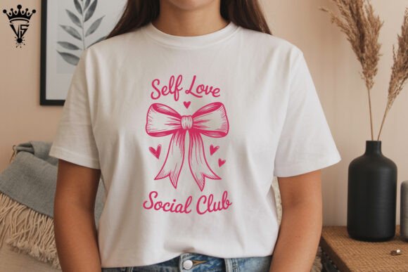 Self Love Social Club Bow SVG T-Shirt