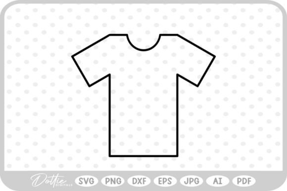Tshirt Outline SVG PNG DXF: Graphics for Crafts & Branding