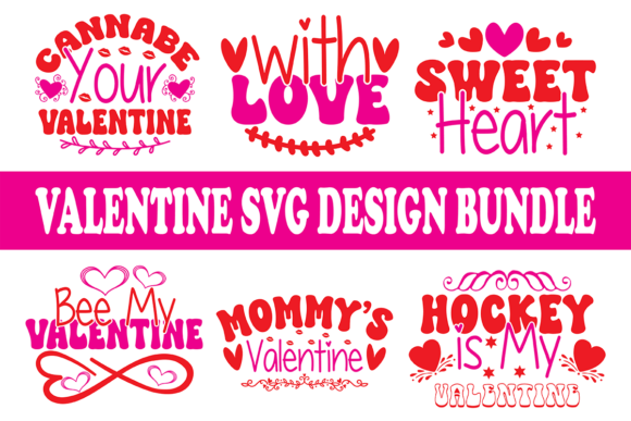 Valentine SVG & T-Shirt Design Bundle: Graphics for Crafts