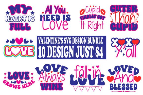 Valentine’s SVG & T-Shirt Design Bund: Graphics for Crafts-First Brands