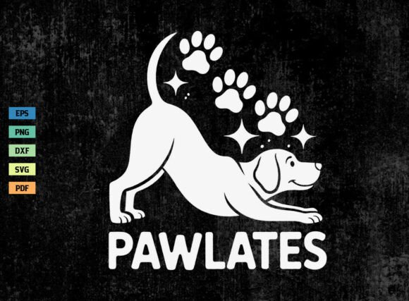 Workout Dog Pawlates SVG: Graphics for Crafts & Content